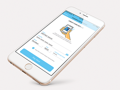 Daily UI Challenge #002 - Credit Card checkout credit card screen daily ui everydays illustration iphone screen nidb user interface