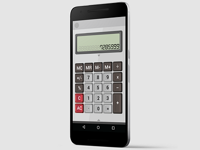 Digital Calculator - Daily UI 004 calculator daily ui day 4 digital physical calculator raised buttons ui user interface ux vintage buttons