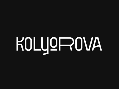 Kolyorova custom wordmark branding custom design font graphic design logo logotype minimal vector wordmark