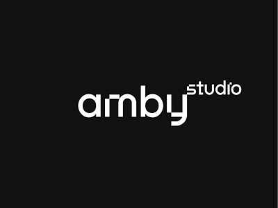 Amby Studio logo branding custom graphic design logo logotype minimal text logo typography vector wordmark