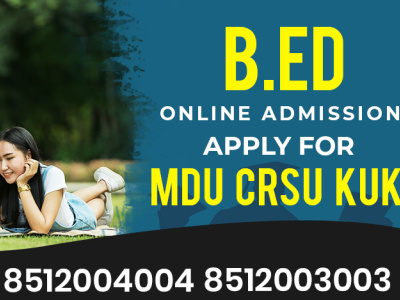 B.Ed Online Admission 2022-2023 MDU Rohtak CRSU Jind Kurukshetra crsu-admission