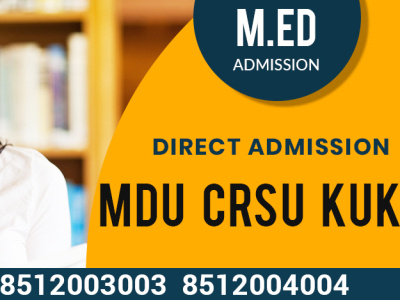 M.ed Admission Masters in Education Course Distance Education