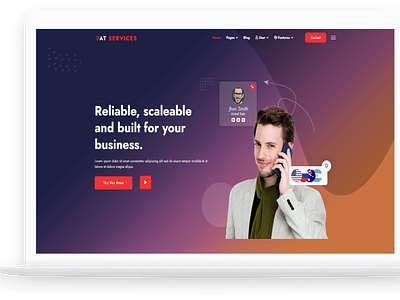 AT Services – Free Business / Service WordPress Theme