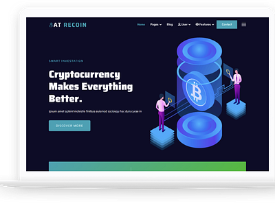 AT ReCoin – Free Responsive Cryptocurrency WordPress Theme free web template free website template free wordpress themes themes for wordpress web template website template wordpress wordpress theme wordpress themes
