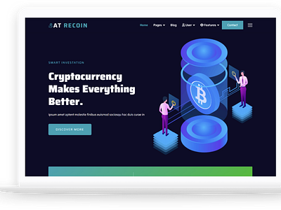 AT ReCoin – Free Responsive Cryptocurrency WordPress Theme