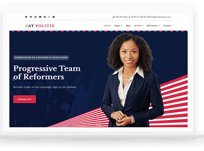 AT Politix – Free Responsive Politics WordPress Theme free web template free website template free wordpress themes themes for wordpress web template website template wordpress wordpress theme wordpress themes