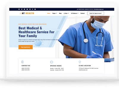 AT Health – Free Responsive Medical WordPress Theme free web template free website template free wordpress theme themes for wordpress web template wordpress wordpress theme wordpress themes