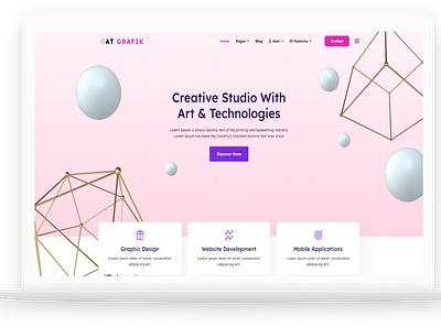 AT Grafik – Free Creative Design WordPress Theme free web template free website template free wordpress themes web template website template wordpress wordpress theme wordpress themes