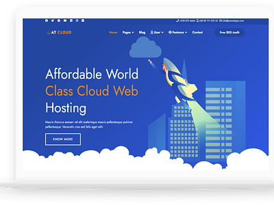 AT Cloud – Free Server / Hosting WordPress Theme