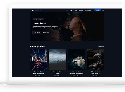 AT Cinema – Free Responsive Movie Theater WordPress Theme free web template free website template free wordpress themes themes for wordpress web template website template wordpress wordpress theme wordpress themes