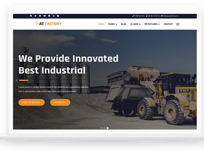 AT Factory – Premium Industrial joomla template