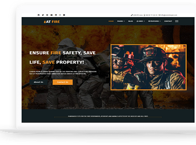 AT Fire – Professional Firefighter Website template free joomla template free web template free website template joomla 4 joomla 4 templates joomla template joomla templates joomla theme joomla themes web template website template