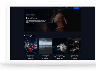 AT Cinema – Free Responsive Movie theater website template free joomla template free web template free website template joomla 4 joomla 4 templates joomla template joomla templates joomla theme joomla themes web template website template