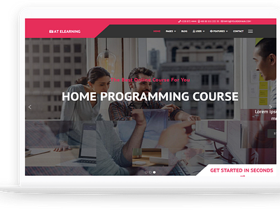 AT Elearning – Free Responsive Joomla Education theme