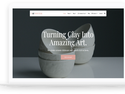 AT Pottery – Free Responsive Pottery Website template