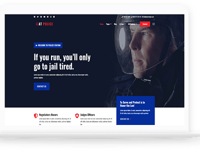 AT Police – Free Responsive Police Website Template