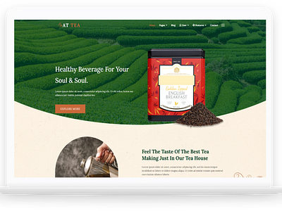 AT Tea – Free Responsive Tea Website template