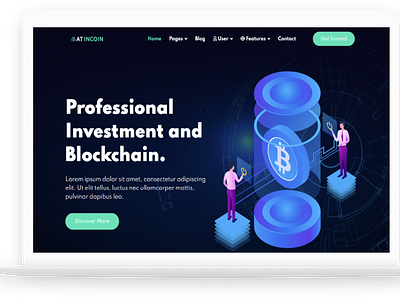 AT InCoin – Free Responsive Cryptocurrency Website Template