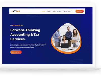 AT Tax – Free Responsive Tax website templates