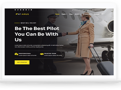 AT Airus – Free Responsive Private Airline Joomla template