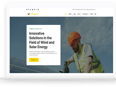 AT Solaren – Free Responsive Solar Energy Joomla template