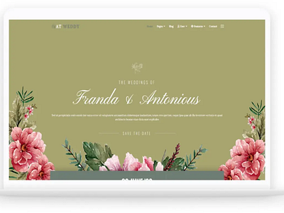 AT Weddy – Free Responsive Wedding Planner Joomla template