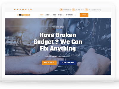 AT Procoser–Mobile Maintains / Computer Repair Service Template