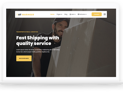 AT Marinser – Free Shipping Company Joomla template