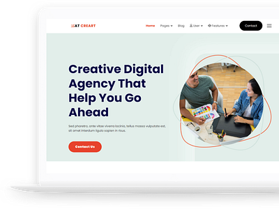 AT CreArt – Free Art School / Graphic Design Joomla template