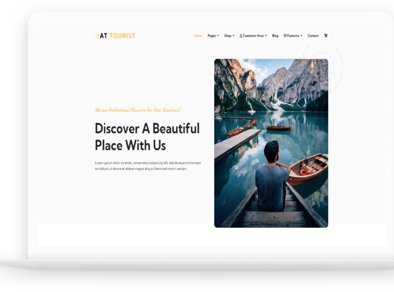 AT Tourist Free Travel / Tourism Joomla Template by AgeThemes on Dribbble