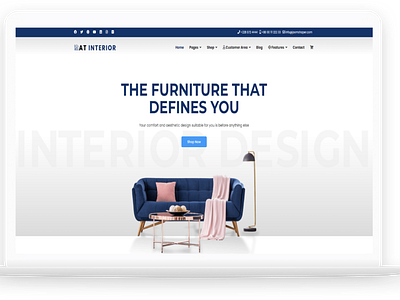 AT Interior – Free Furniture / Interior Joomla Template