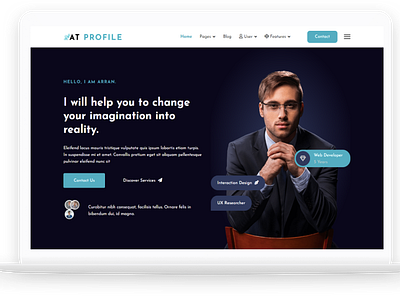 AT Profile – Free Personal CV Resume / Profile Joomla Template free joomla templates free web template free website template joomla 4 joomla 4 templates joomla template joomla templates joomla theme joomla themes web template website template