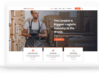 AT Transport – Free Automotive / Transport Joomla template