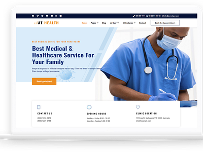 AT Health – Free Health Care Joomla template