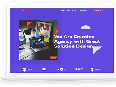 AT Creative – Free Image Design / Creative Joomla template