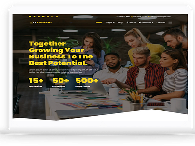 AT Company – Free Business / Company Joomla template