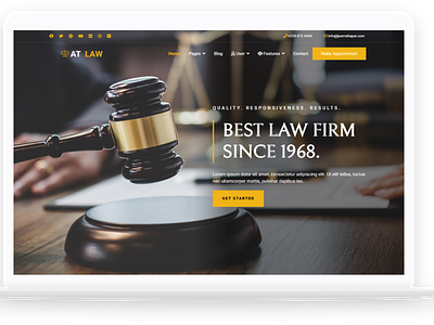 AT Law – Free Attorneys Group / Law Joomla template