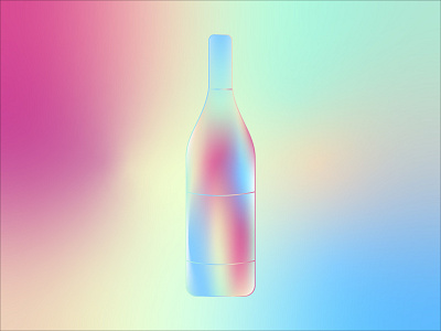 Colorful Wine bottle branding colorful design easy gradient graphic design illustration illustrator logo logochallenge simple tlsb toleavesomethingbehind wine