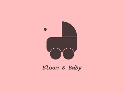 Bloom & Baby apparel baby branding dailylogochallenge design graphic design illustration illustrator logo logochallenge pink simpleshape tlsb toleavesomehtingbehind