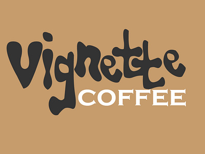 Brand name coffee vignette branding design graphic design logo typography