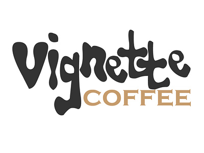 Vignette coffee branding design graphic design logo typography