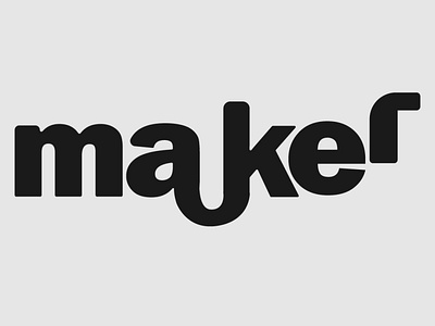 Maker logo design branding design graphic design illustration logo typography
