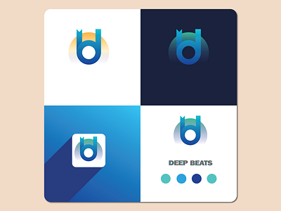 Deep Beats app design graphic design illustration logo ui ux vector