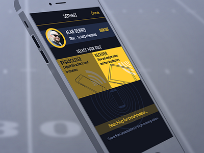 InstantReplay by Coach's Eye, Settings Screen app design ilustrator ios ipad iphone