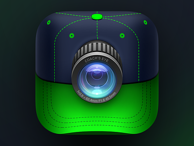 Coach's Eye + app app icon illustrator ios photoshop
