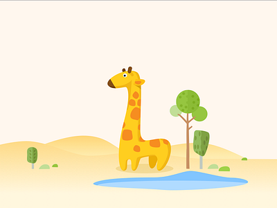 Giraffe illustrator ui ux