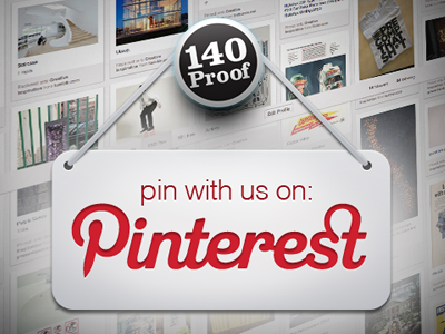 Pin with 140 Proof 140 proof logo pinterest sign tag