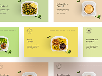 MLVegan Kitchen - Hero Sections bold colors clean colorful easyeze ecommerce eslam elshereef food food and drink minimal ui ux vegan web design website