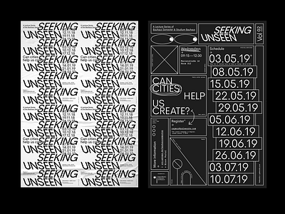 Seeking Unseen—Bauhaus100 Lecture Series bauhaus100 design graphicdesign illustration poster poster design print