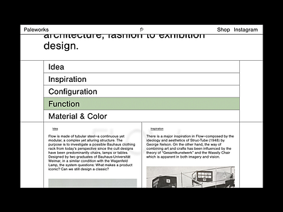 Flow - Modular Clothing Rack System bauhaus100 blackandwhite design identity typogaphy ui web design